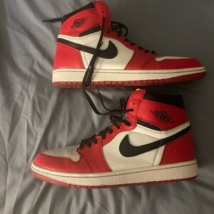 Nike Air Jordan 1’s Red and White (size 11)